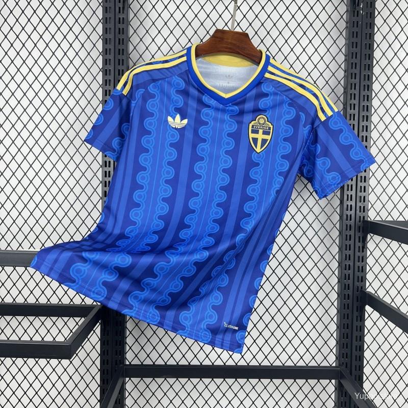 Camiseta de fútbol Suecia 2026 VISITANTE MANGA CORTA VERSION FAN